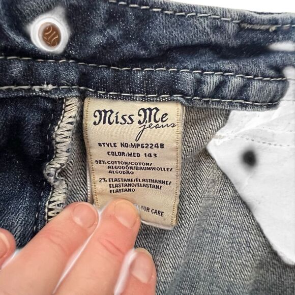 MissMe cross MP6224B Mid Rise Boot Size 29 Distressed ** missing a gem - Picture 13 of 16